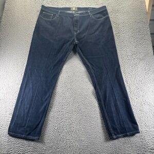 Timberland Jeans Mens 44x32 Blue Cotton Denim Straight Travel Workwear Stretch